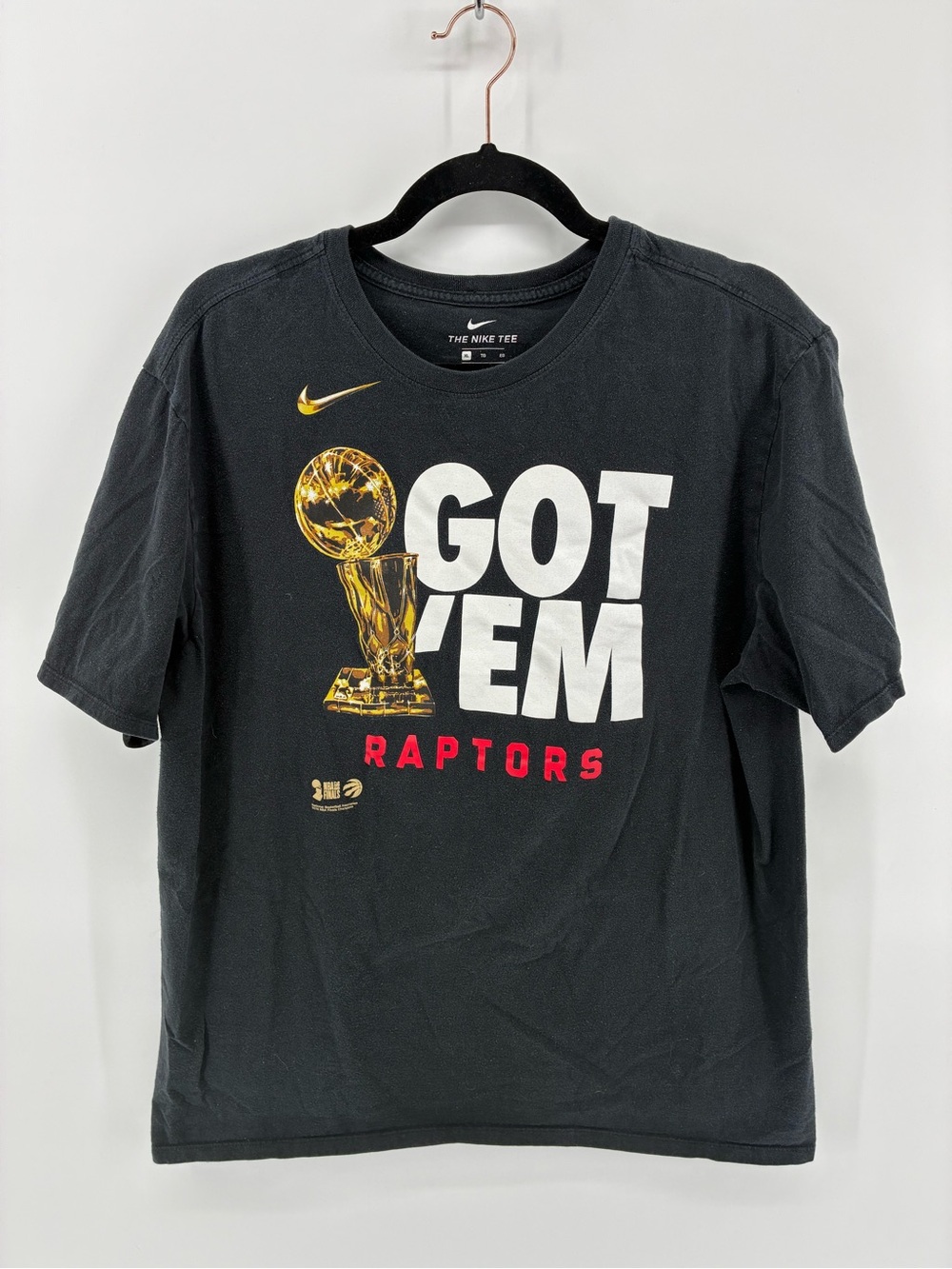 Nike Black 'GOT 'EM' Raptors Trophy Graphic Tee